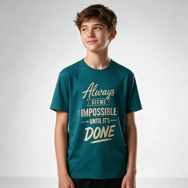 Teal_Cotton_Regular_Fit_T-Shirt_For_Kids