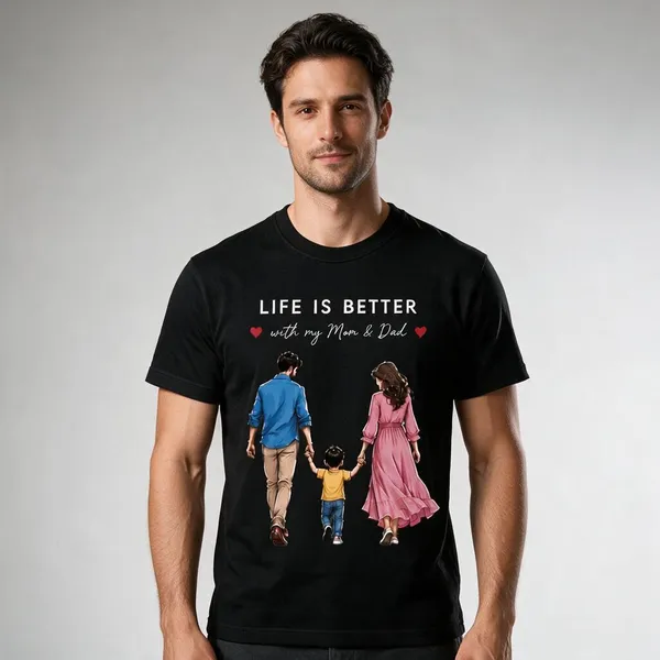 Black_Graphic_Print_Crew_Neck_T-Shirt_For_Adults
