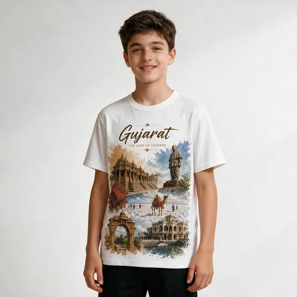 White_Graphic_Print_T-Shirt_For_Kids