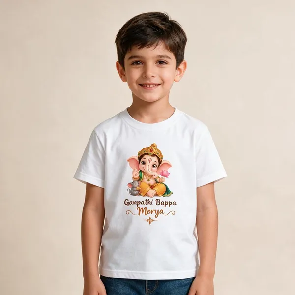 White_Graphic_T-Shirt_For_Kids