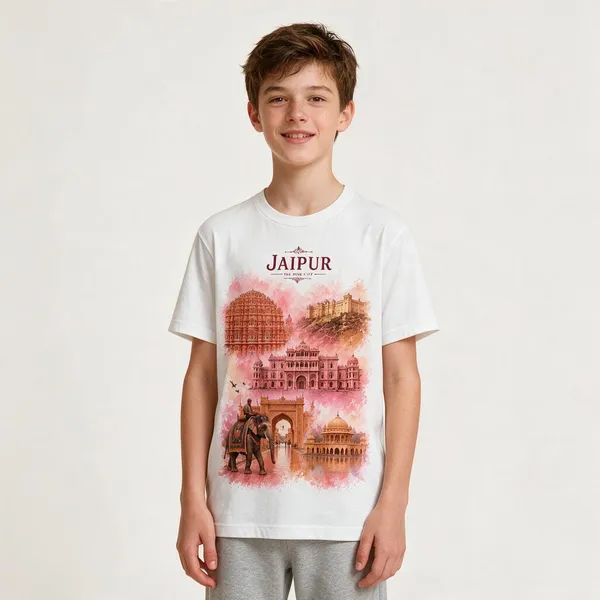 White_Graphic_Print_T-Shirt_For_Kids