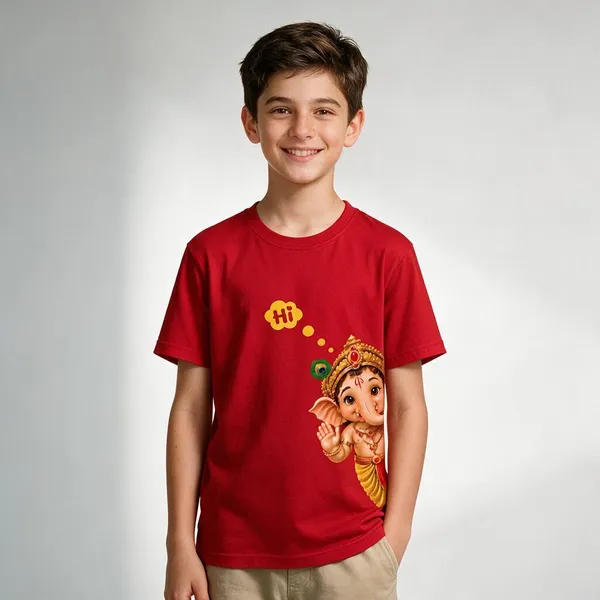 Red_Graphic_Print_T-Shirt_For_Kids