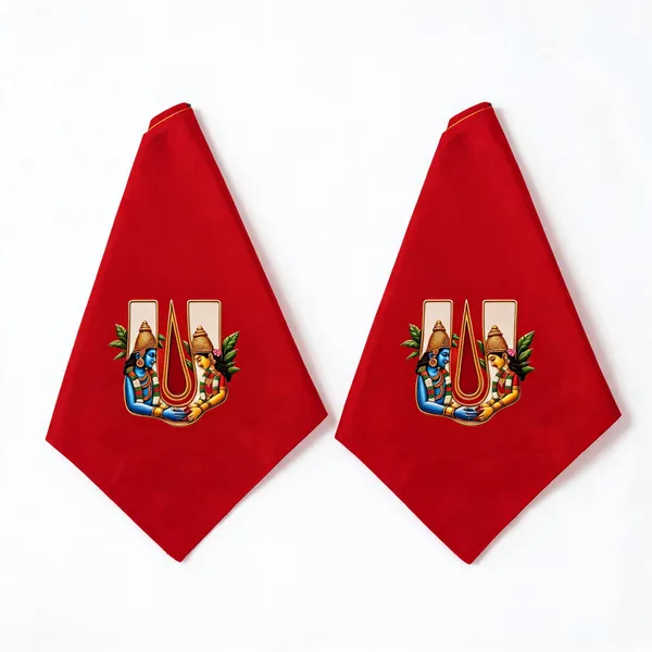 Red_Triangular_Religious_Flag_With_Devotional_Print_-_Pack_Of_2
