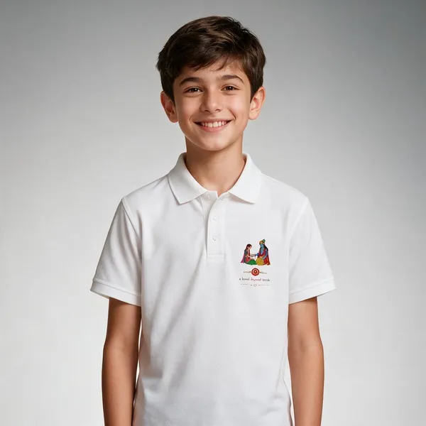White_Regular_Fit_Polo_T-Shirt_For_Kids