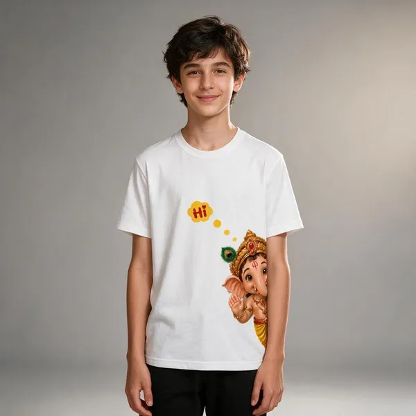 White_Graphic_Print_Regular_Fit_T-Shirt_For_Kids