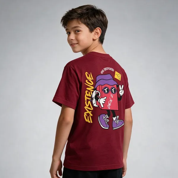 Maroon_Graphic_Regular_Fit_T-Shirt_For_Kids