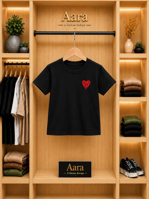 Black_Graphic_Crew_Neck_T-Shirt_For_Kids