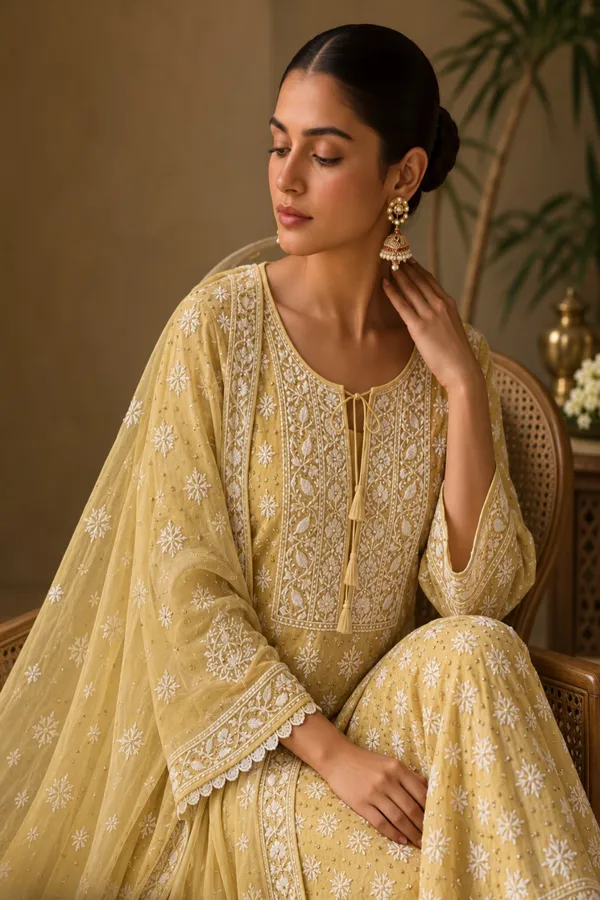 Yellow_Embroidered_Straight_Suit_Set_for_Women