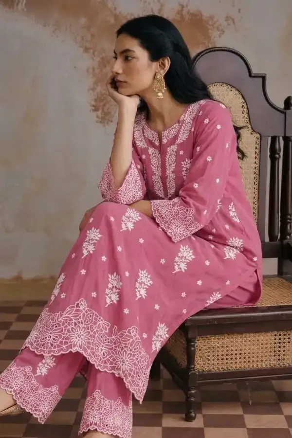 Pink_Chanderi_Self_Strips_Straight_Chikankari_Suit_Set_For_Women