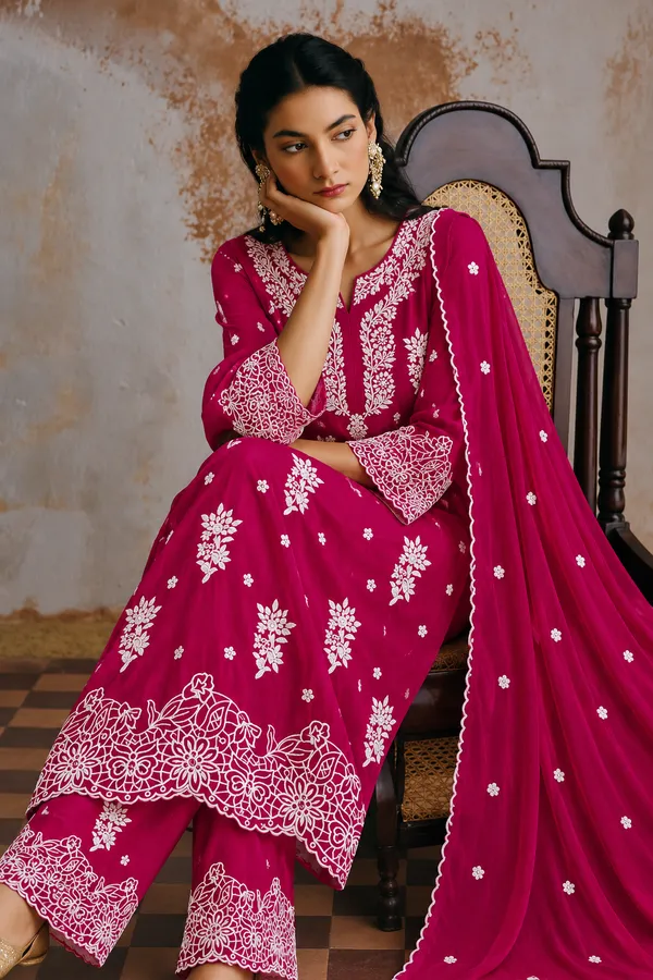 Magenta_Embroidered_Palazzo_Pants_for_Women