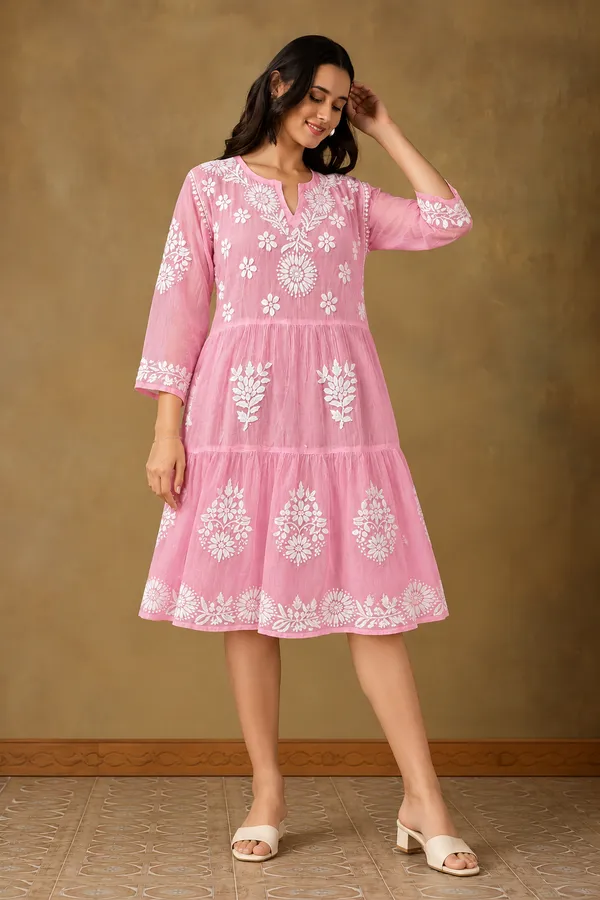 Pink_Floral_Embroidered_A-Line_Dress_for_Women