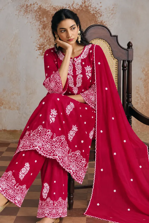 Magenta_Embroidered_Palazzo_Pants_for_Women