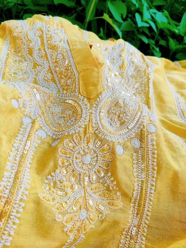 Yellow_Embroidered_Straight_Kurta_Set_For_Women