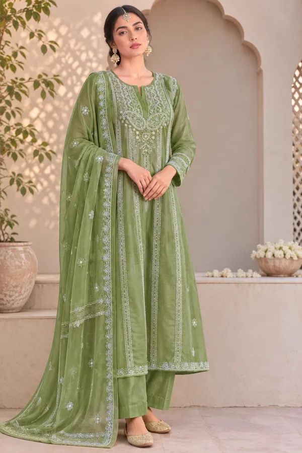 Green_Embroidered_Straight_Kurta_Set_For_Women