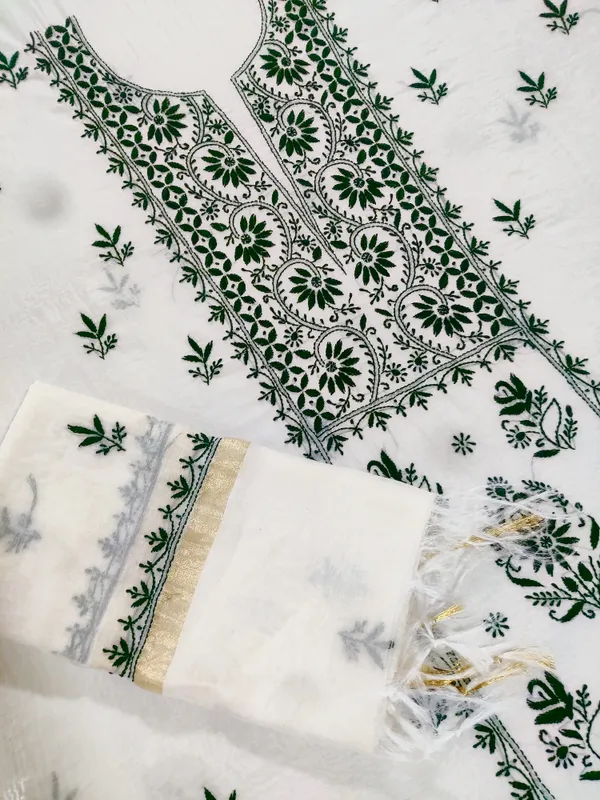 White_Printed_Kurta_Set_For_Women