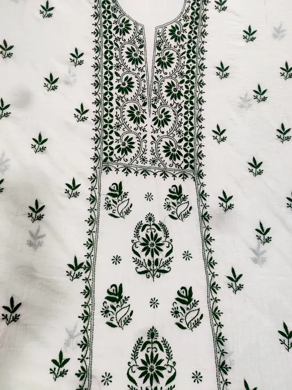 White_Printed_Kurta_Set_For_Women