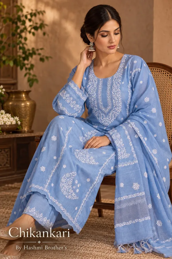 Blue_Chikankari_Embroidered_Kurta_Set_for_Women