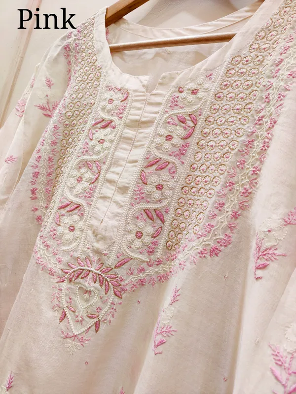 Cream_Embroidered_Straight_Kurta_Set_For_Women