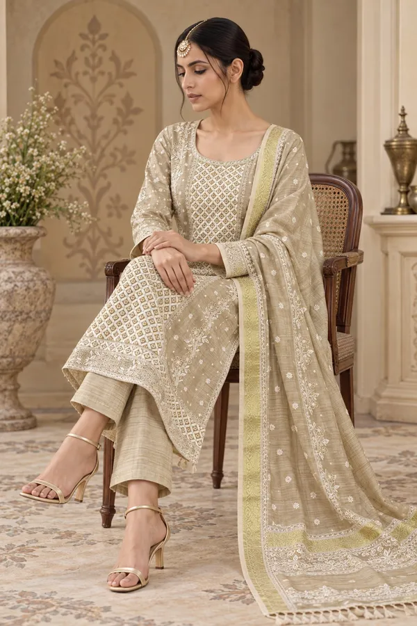 Beige_Organza_Embroidered_Unstitched_Suit_Set_for_Women