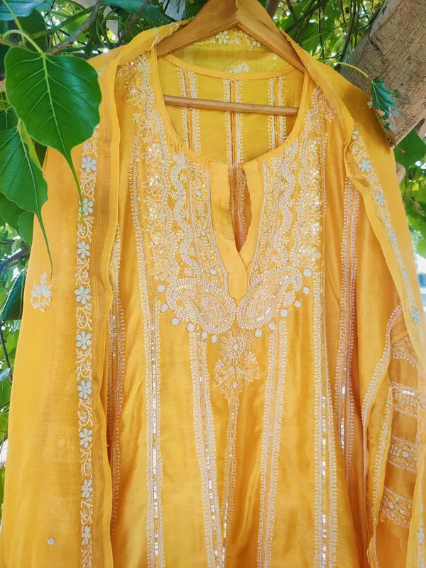 Yellow_Embroidered_Straight_Kurta_Set_For_Women