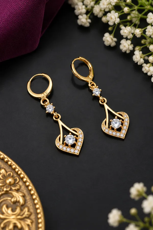 Gold-Tone_Rhinestone_Heart_Drop_Earrings_for_Women