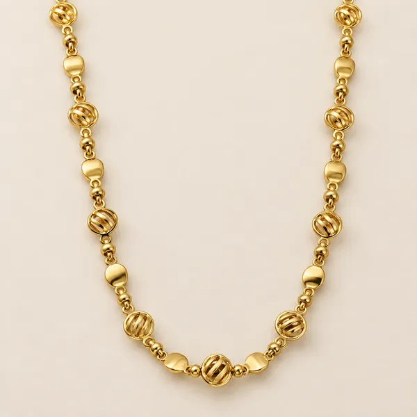 Gold_Tone_Metal_Link_Necklace_for_Women