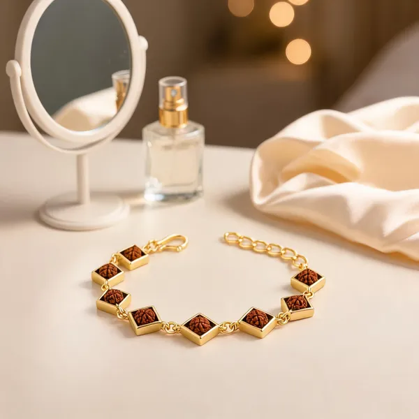 Gold_Alloy_Rudraksha_Bead_Linked_Bracelet_For_Women