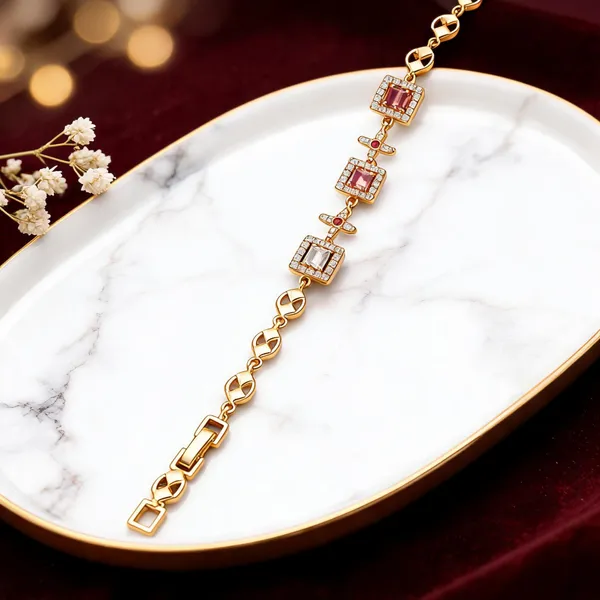 Gold_Alloy_Stone_Geometric_Linked_Bracelet_For_Women