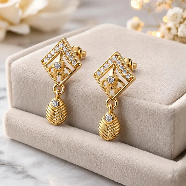 Gold_Alloy_Geometric_Square_Stone_Drop_Earrings_For_Women