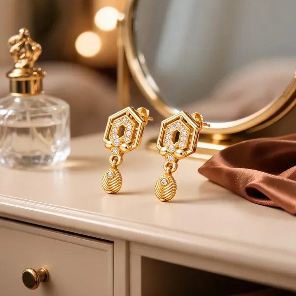 Gold_Alloy_Hexagonal_Stone_Drop_Earrings_For_Women
