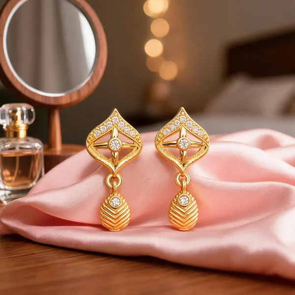 Gold_Alloy_Diamond_Shape_Stone_Drop_Earrings_For_Women