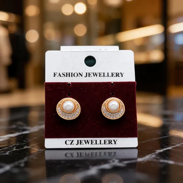 Gold_Alloy_Pearl_Round_Stud_Earrings_For_Women