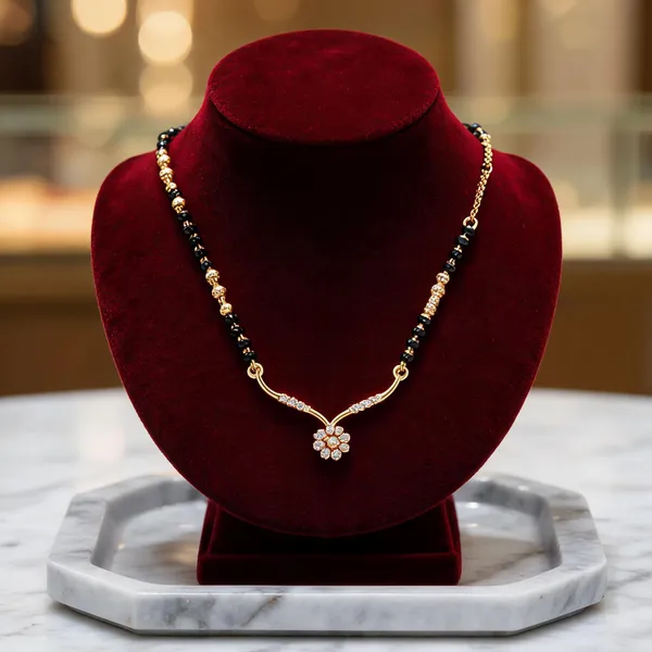 Gold_Alloy_Beaded_Floral_Pendant_Mangalsutra_Necklace_For_Women