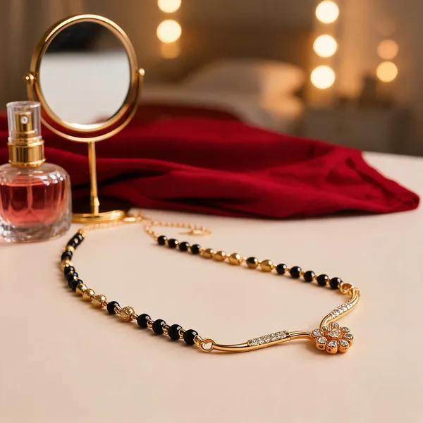 Gold_Alloy_Beaded_Floral_Pendant_Mangalsutra_Necklace_For_Women