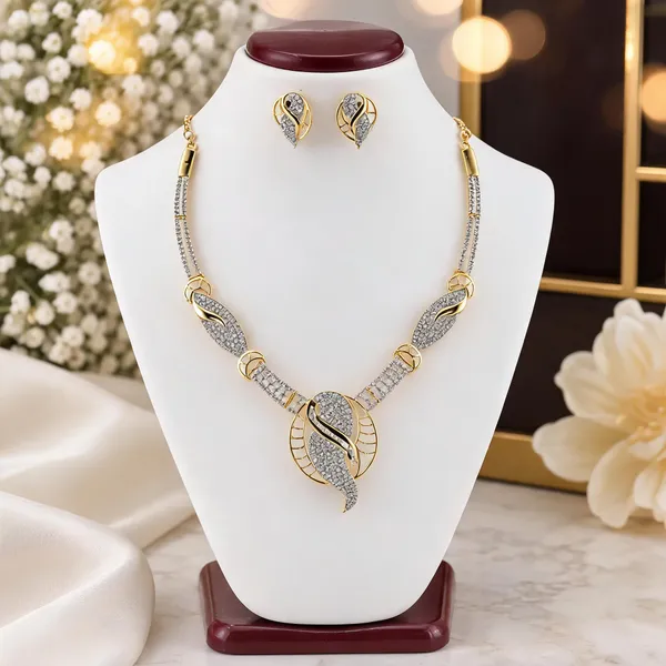 Gold_Alloy_Leaf_Design_Necklace_Set_For_Women
