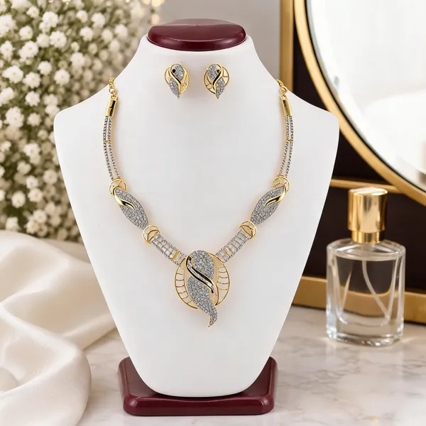 Gold_Alloy_Leaf_Design_Necklace_Set_For_Women