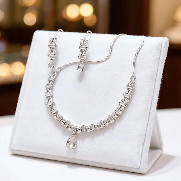Silver_Alloy_Crystal_Stone_Teardrop_Necklace_And_Earring_Set_For_Women