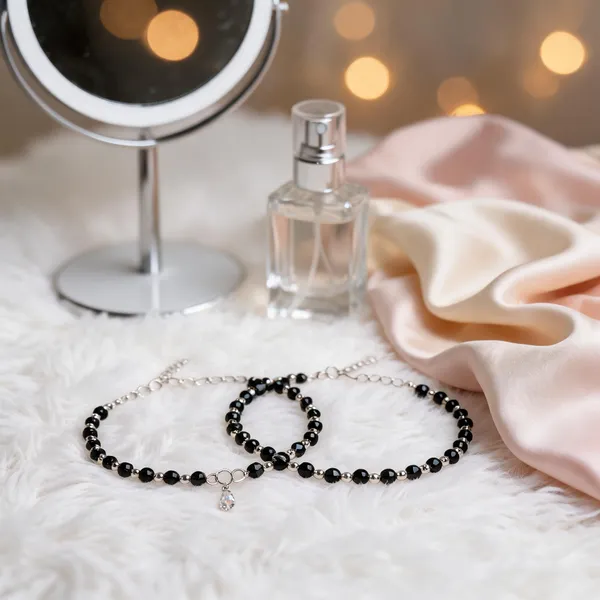 Black_Alloy_Beaded_Charm_Anklet_Pair_For_Women