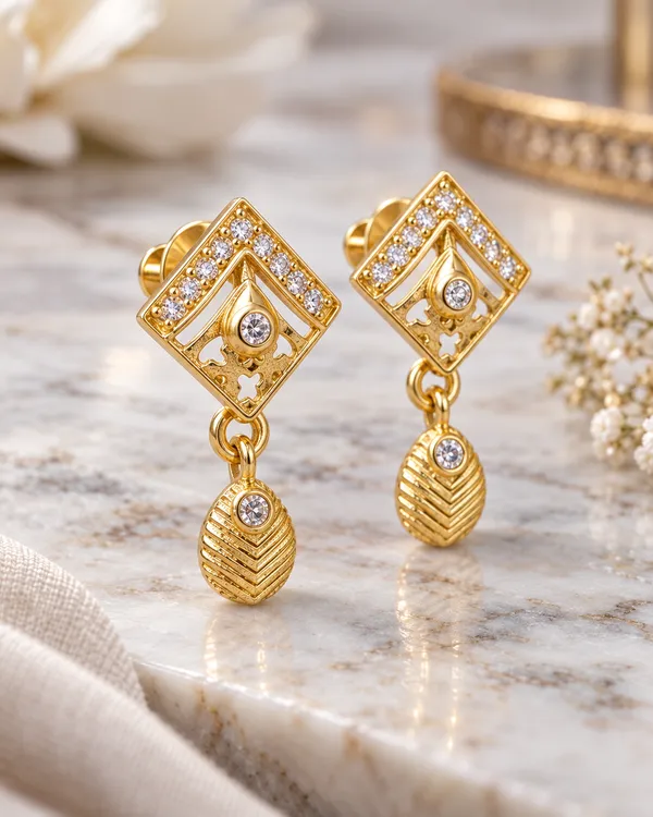 Gold_Tone_Geometric_Drop_Earrings_for_Women