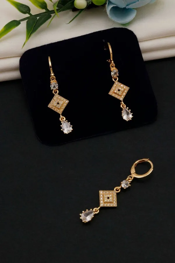 Gold_Tone_Embellished_Drop_Earrings_for_Women