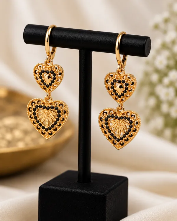 Gold_Tone_Embellished_Drop_Earrings_for_Women