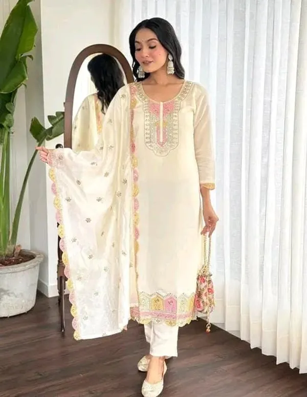 Cream_Embroidered_Straight_Kurta_Set_for_Women