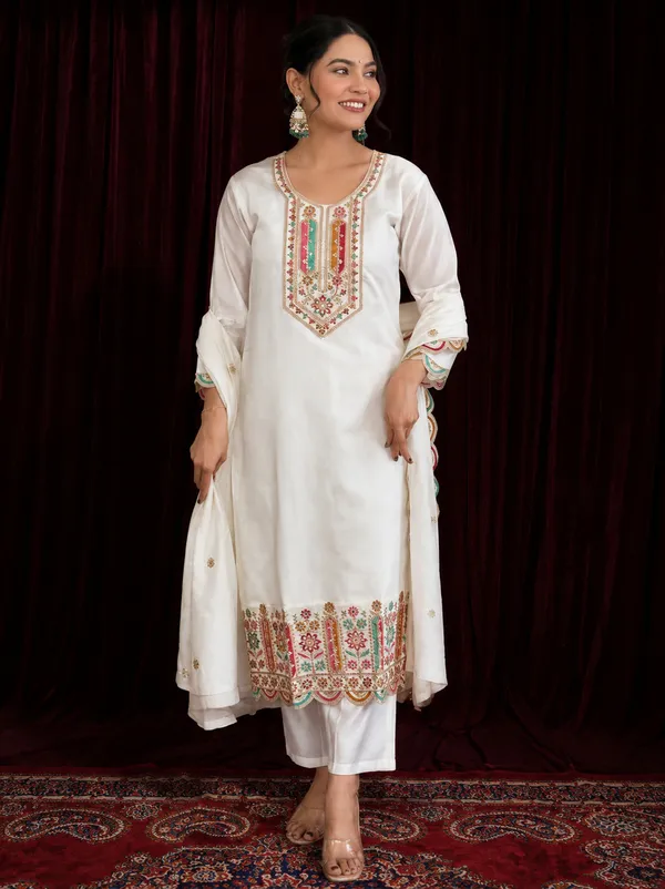 White_Embroidered_Straight_Kurta_Set_for_Women