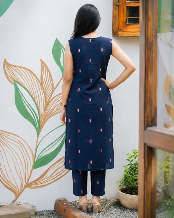 Navy_Printed_Sleeveless_Kurta_Set_for_Women