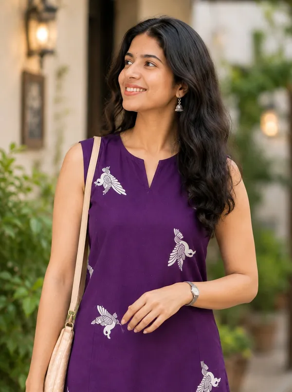 Purple_Printed_Sleeveless_Kurta_Pant_Set_for_Women