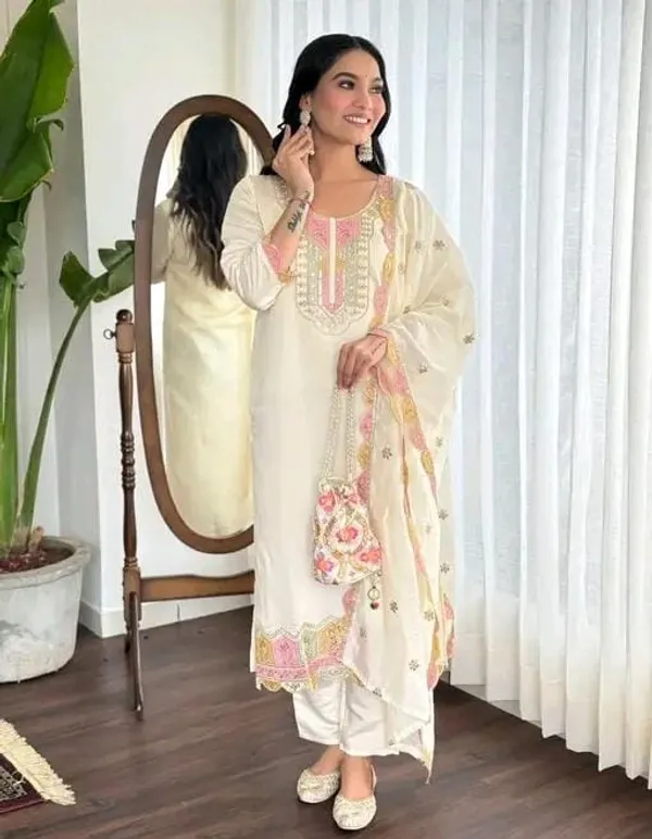 Cream_Embroidered_Straight_Kurta_Set_for_Women
