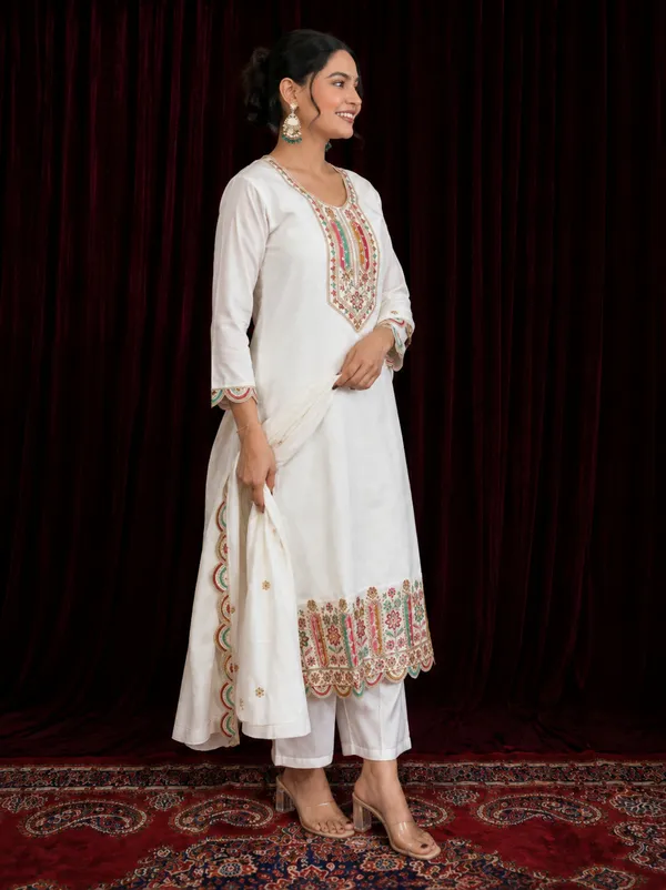 White_Embroidered_Straight_Kurta_Set_for_Women