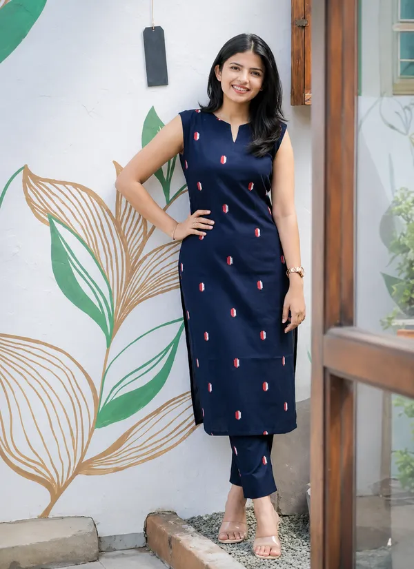 Navy_Printed_Sleeveless_Kurta_Set_for_Women