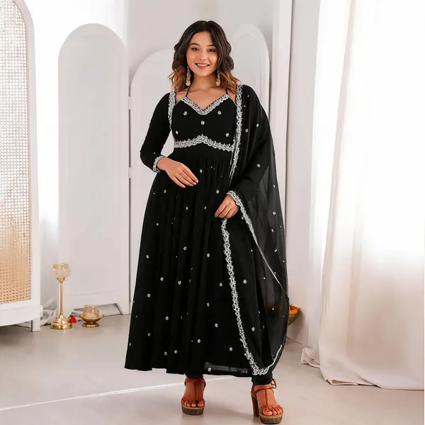 Black_Georgette_Embroidered_Anarkali_Suit_For_Women