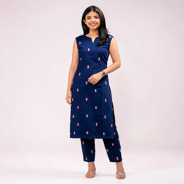 Navy_Cotton_Blend_Sleeveless_Printed_Straight_Kurta_Set_For_Women
